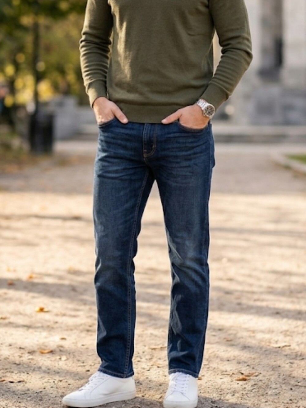 Goodfellow & Co Men's Dark Indigo Slim Straight Jeans